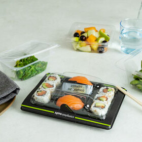 ANL Packaging MAP tray for fresh food like sushi & fruit